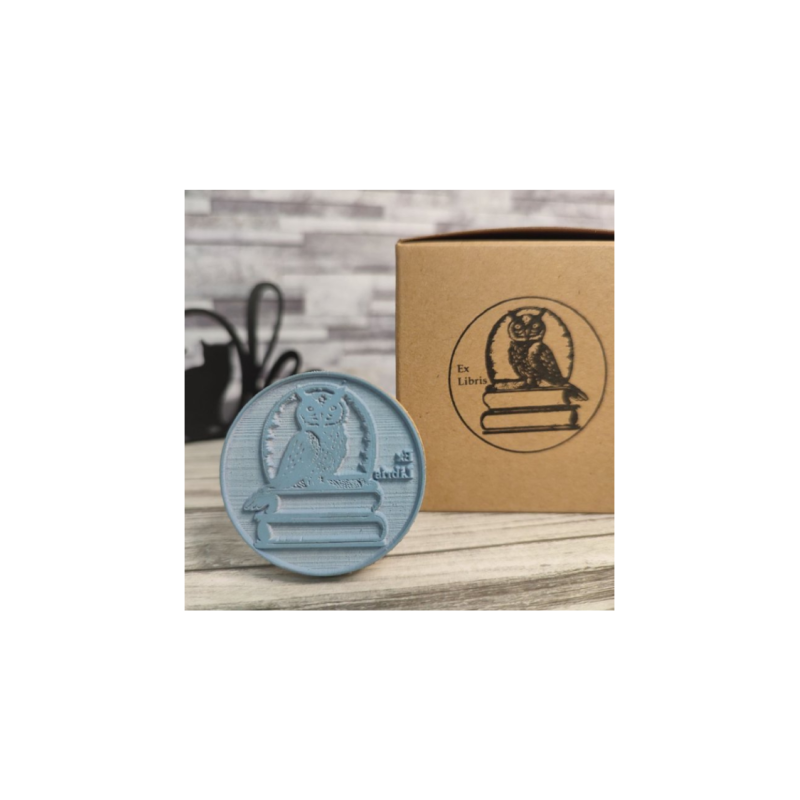 Sello exlibris de madera buho | El País Colecciones