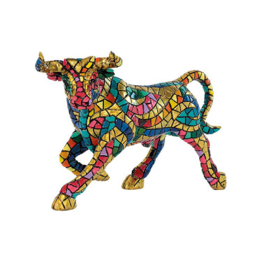 Figura de mosaico  "El toro mosaico II"