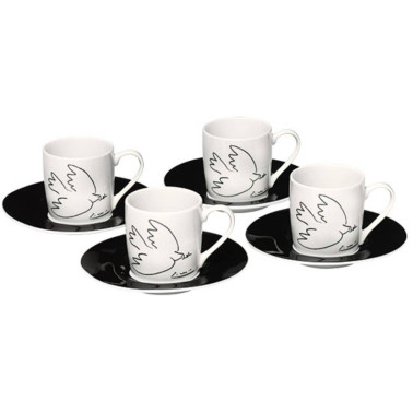 Pablo Picasso: Juego de 4 tazas de café